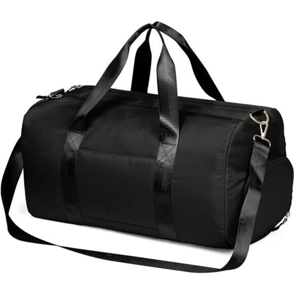 Women Duffle Bag Gym Sports Bag Travel Weekender Overnight Bag with Shoe Pocket - Picture 7 of 7